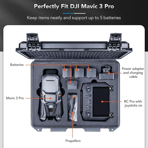 Lykus 2023 Titan M350 Funda Dura Impermeable Para Dji Mavic 1