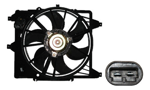 Electroventilador Renault Clio Ii 1.9 Sedan S/aa Y C/a 380mm 0