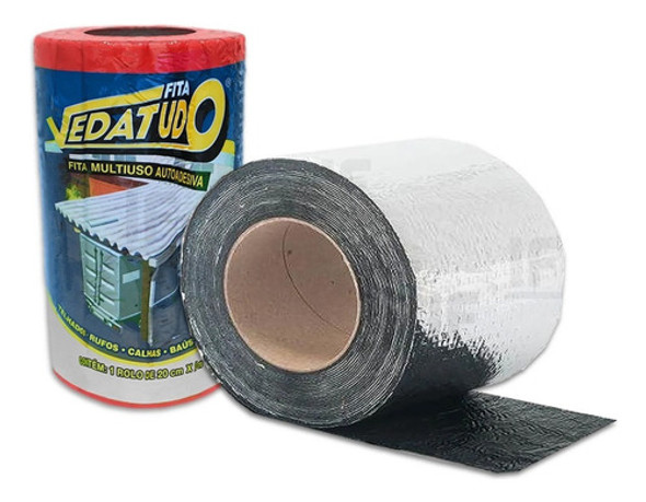 Kit 2 Manta Asfáltica Auto Adesiva Aluminizada - 20cm X 10m 1