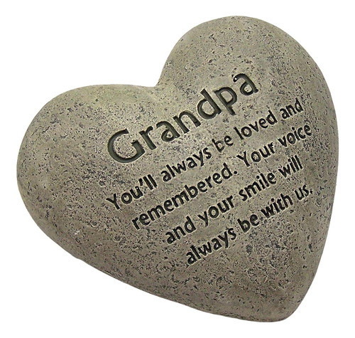 ~? The Gerson Companies Heart Shaped Memorial Stone (abuelo) 0