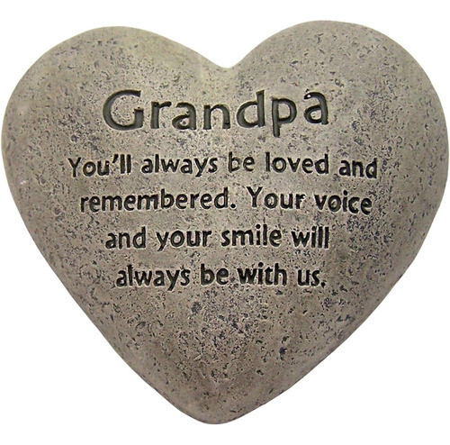 ~? The Gerson Companies Heart Shaped Memorial Stone (abuelo) 1