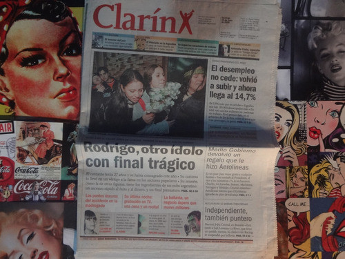 Clipping Clarin Muerte De Rodrigo Bueno 25 De Junio De 2000 0