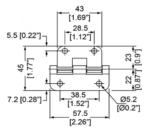 Bisagra Desmontable Tapas Penn Elcom P0625ez X 2 Unidades 1