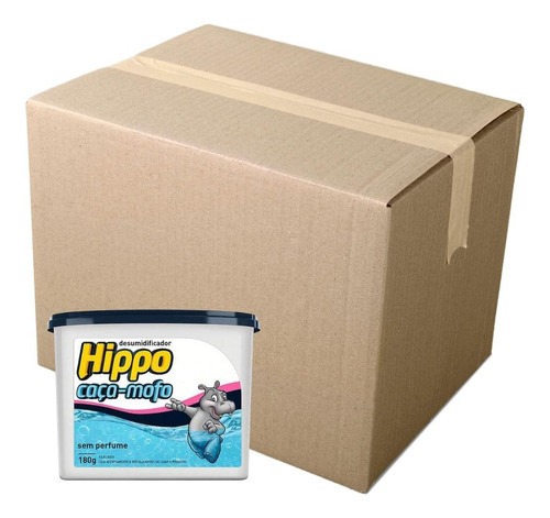 24 Unid. Antimofo Hippo 180g Sem Perfume Desumidificador 0