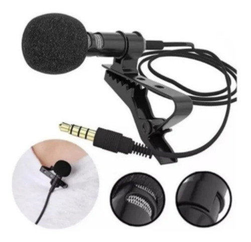 Miclofone De Lapela Celular Smartphone Profissional Stereo 0