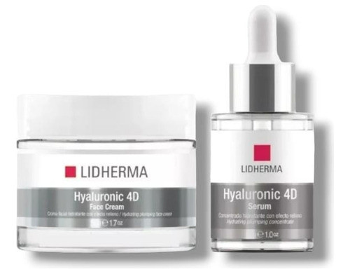 Kit Hyaluronic 4d Face Cream + Serum Hialuronico Lidherma 0