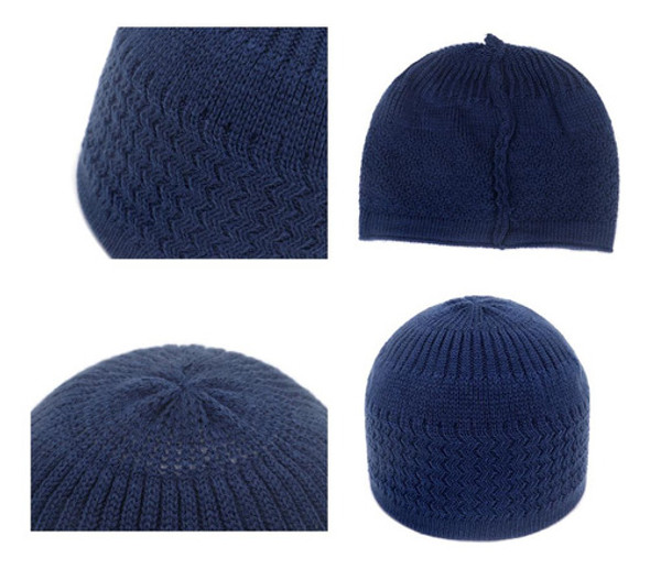 Chapéu Kufi, Chapéu De Crochê De Malha, Gorro Kufi Muçulmano 0 Chapéu Kufi, Chapéu De Crochê De Malha, Gorro Kufi Muçulmano 0