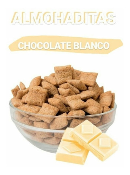 Almohaditas Rellenas Chocolate Blanco X 1kg Primera Calidad 0