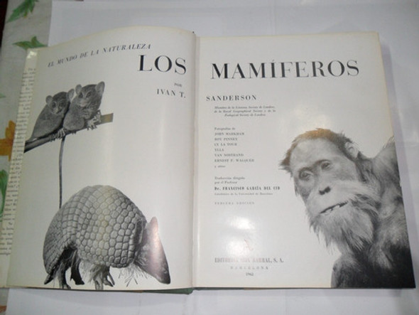 El Mundo De La Naturaleza Los Mamiferos Ivan T Sanderson 0