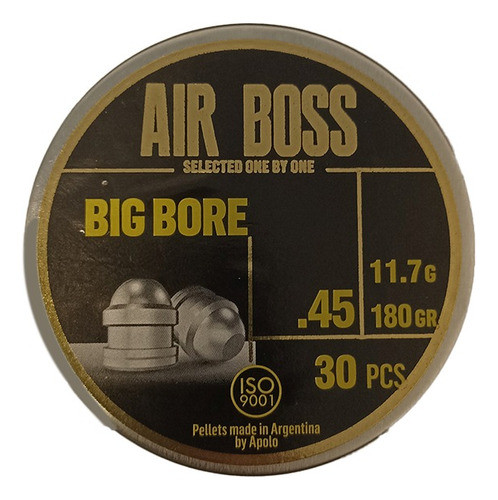 Chumbos Airboss Big Bore .45 180gr 30unidades Gran Aventura 1