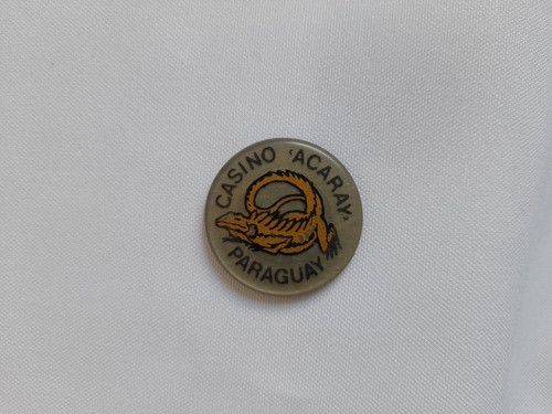 Ficha Token De Plastico Casino Acaray, Paraguay 0