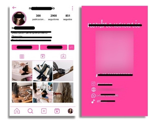 Tarjetas De Presentación Feed De Ig Personalizadas 60u 0
