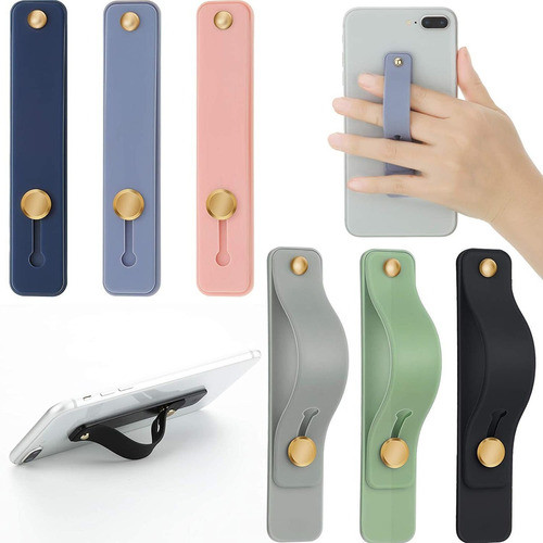 6 Piezas Soporte Correa De Dedo Agarre Telefono Celular 0