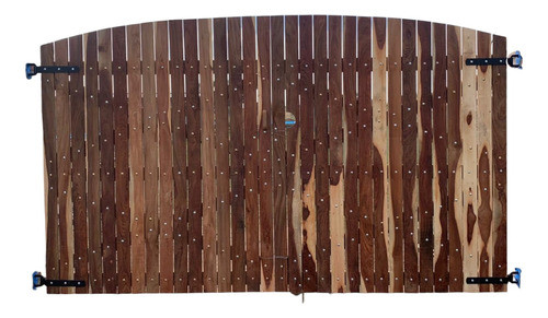 Portones A Medida Semi Ciegos En Madera Dura Para Exterior 1
