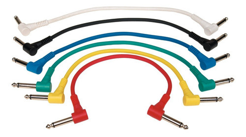 Juego De Cables Angular Pedal Warwick 15cm X6 Cu 0