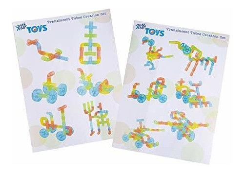 Think Fast Toys: Conjunto De Creacion De Tubos Translucido 1