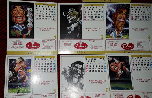 Almanaque De Colección Con Caricaturas 2001. 1