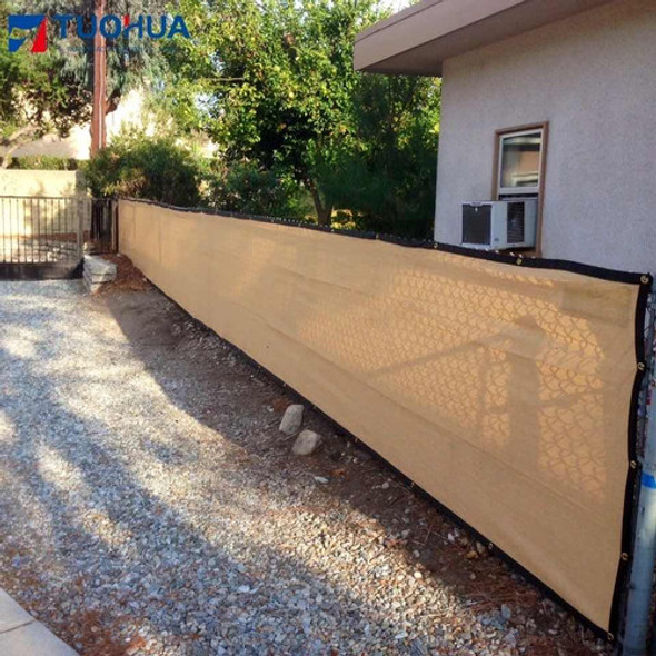Malla Sombra Tejido Cerco Reja Beige 1.50 X 10 Mts 0