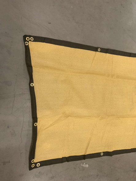 Malla Sombra Tejido Cerco Reja Beige 1.50 X 10 Mts 1