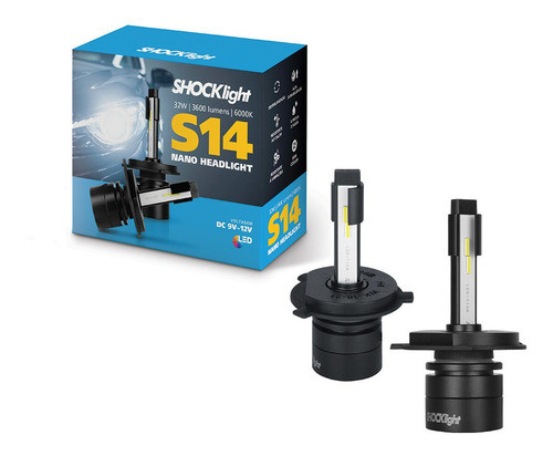 Lâmpada H4 S14 Nano Led P/ Farol Baixo Gm D20 /96 0