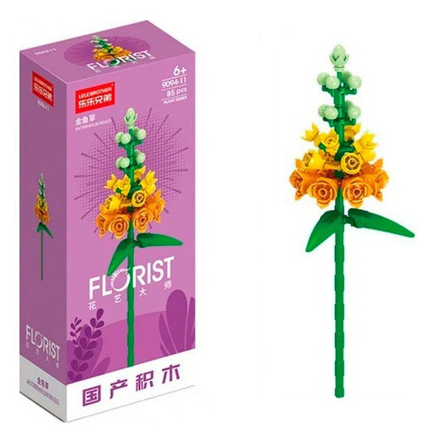 Flor Boca De Leão Jardim Planta Flores De Blocos De Montar 0