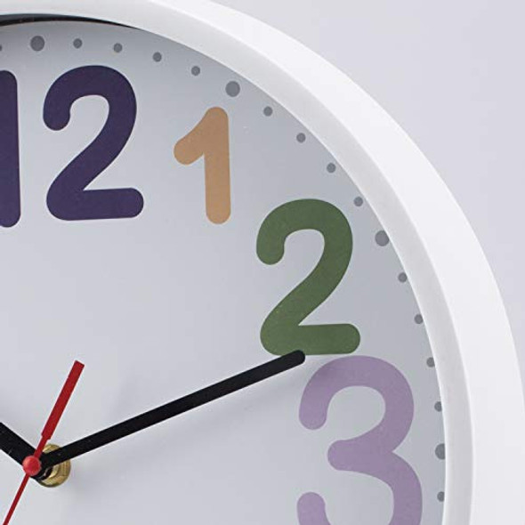 Reloj De Pared Silencioso Blanco Multicolor 30 Cm 1 Reloj De Pared Silencioso Blanco Multicolor 30 Cm 1