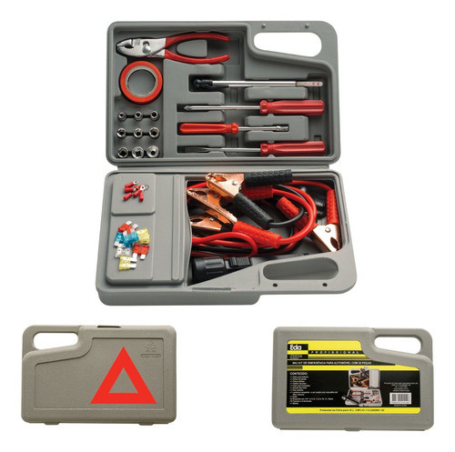 Maleta Kit De Emergência Para Veículos 32 Peças P/ Reparos 0