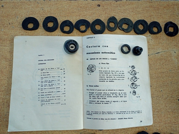 Discos Para Bordados Máquina De Coser Necchi Lycia Mark 0