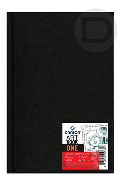 Bloco Sketchbook Canson One 98fls 100g/m2 A5(14,8cmx21cm) 0