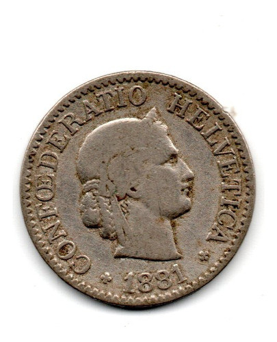 Suiza Moneda 10 Rappen Año 1881 Km#27 0