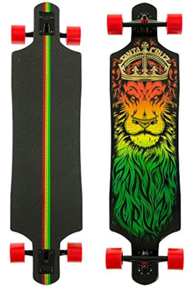 Santa Cruz Tabla De Longboard Con Diseño De León 0