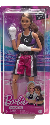 Muñeca Barbie Made To Move Brunette Boxer 1