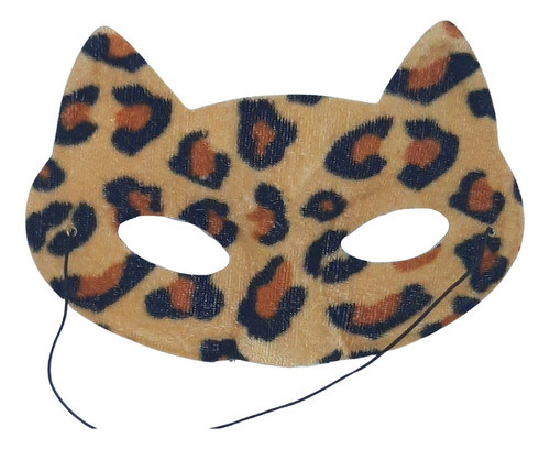 Antifaz Animal Print Sexy Gata Rígida Fiesta Pack X6 1