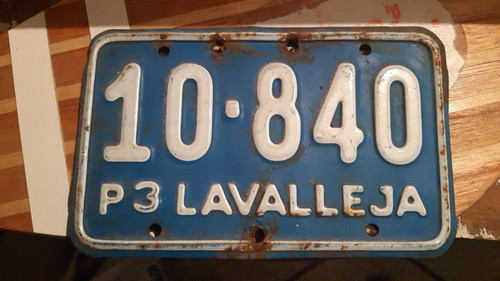 Matricula De Moto Lavalleja P3 0