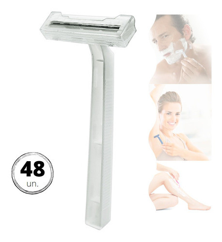 Kit 48 Aparelhos De Depilação Depilar Barbear Descartável 1