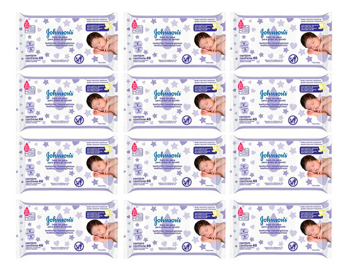 Johnson's Baby X12 Toallitas Húmedas Antes De Dormir 48u 6c 0