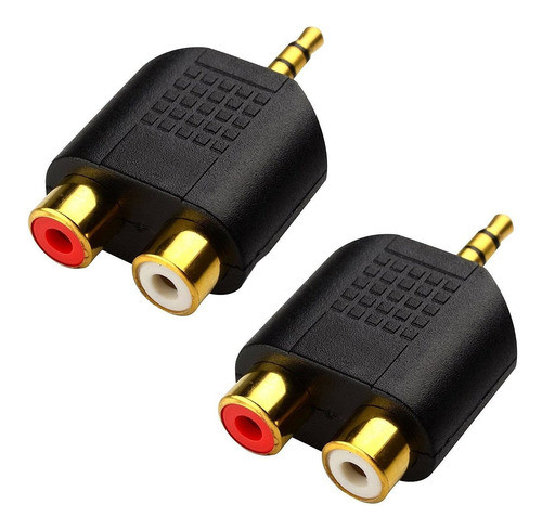 Adaptador Cerrxian Estereo De 3,5 Mm A 2 Rca, Dual 0