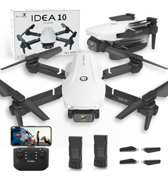 Idea10 Drone Con Doble Cámara, Mini Dron Plegable 0