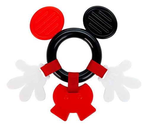Niños Preferidos Disney Baby Mickey Mouse Teether, Black & W 0