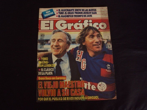 Revista El Grafico # 3548 - Tapa Boca - Gatti Y Lorenzo 0