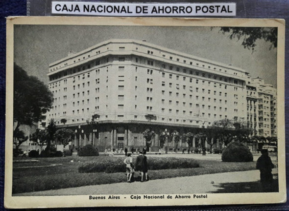 Antigua Postal Edificio Caja Nacional De Ahorro Postal 0