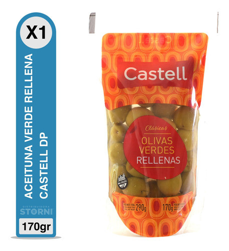 Aceituna Verde Rellena Castell X170gr Dp 1