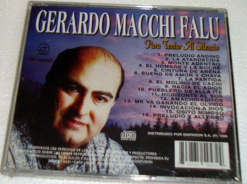 Gerardo Macchi Falu Para Tentar Al Silencio Cd Sellado 1
