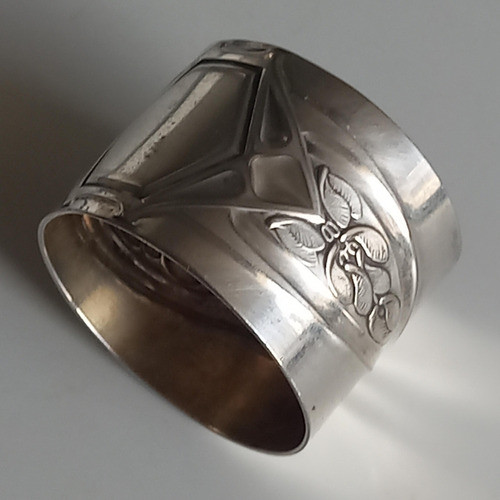 Antiguo Servilletero Wmf  Art Nouveau Redondo 0