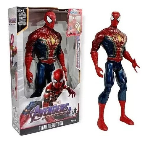 Muñecos Articulados Luz Y Sonido Héroe Avengers Spiderman 0
