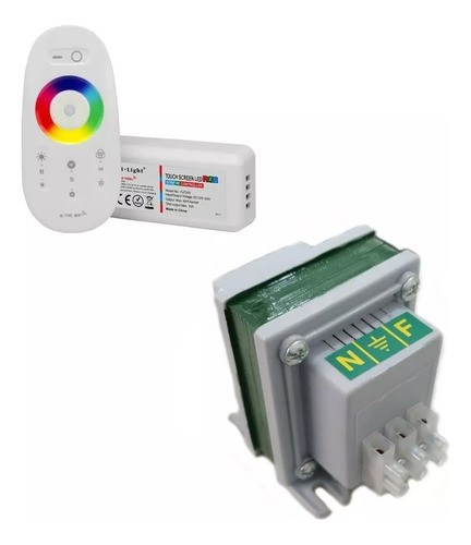 Transformador 12v 50w P Luces De Pileta + Control Rf Tactil 0