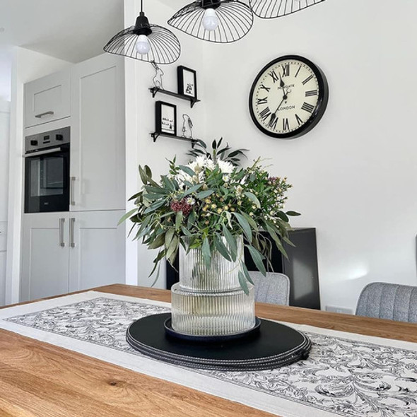 Yanwe1 Jarrón De Vidrio Transparente, Jarrón Acanalado, Jarr 1