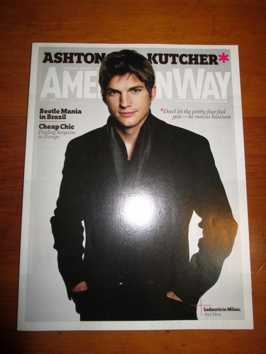Revista American Way Ashton Kutcher Beetle Mayo 2008 Boedo 0