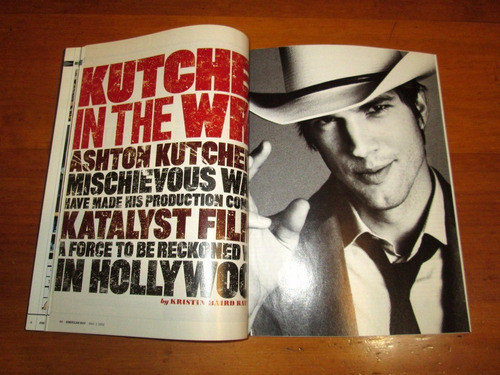 Revista American Way Ashton Kutcher Beetle Mayo 2008 Boedo 1
