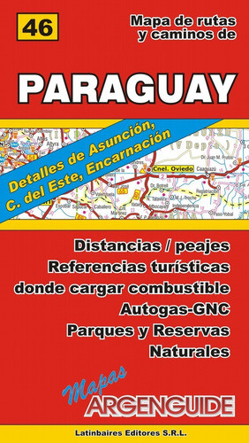 Mapa De Paraguay Rutas Y Caminos Argenguide 0